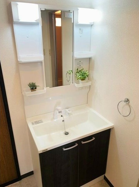 洗面設備　独立洗面化粧台付き