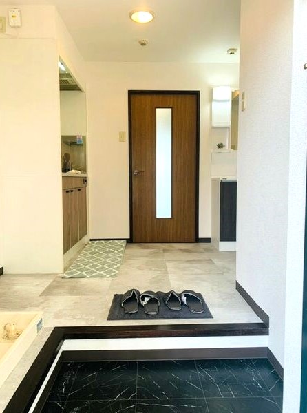 玄関　ゆとりのある玄関