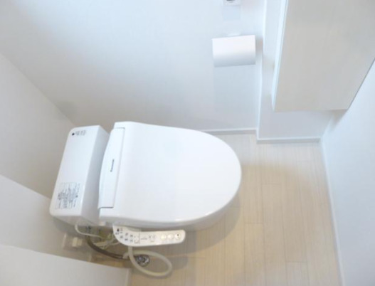 トイレ　落ち着いた色調のトイレです