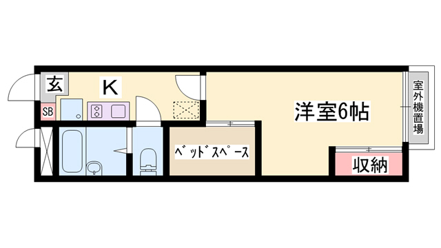 ＪＲ播但線 野里駅 徒歩5分 2階建 築20年の間取り写真