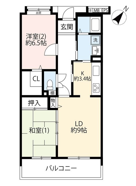 URシティコート立川曙町の間取り写真