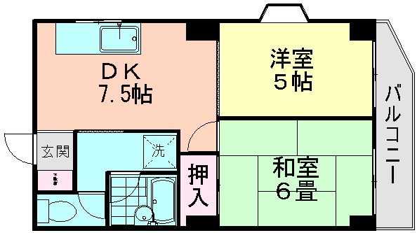 セゾンド船橋の間取り写真