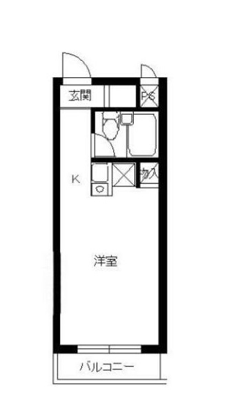 京成本線 京成高砂駅 徒歩4分 5階建 築37年の間取り写真
