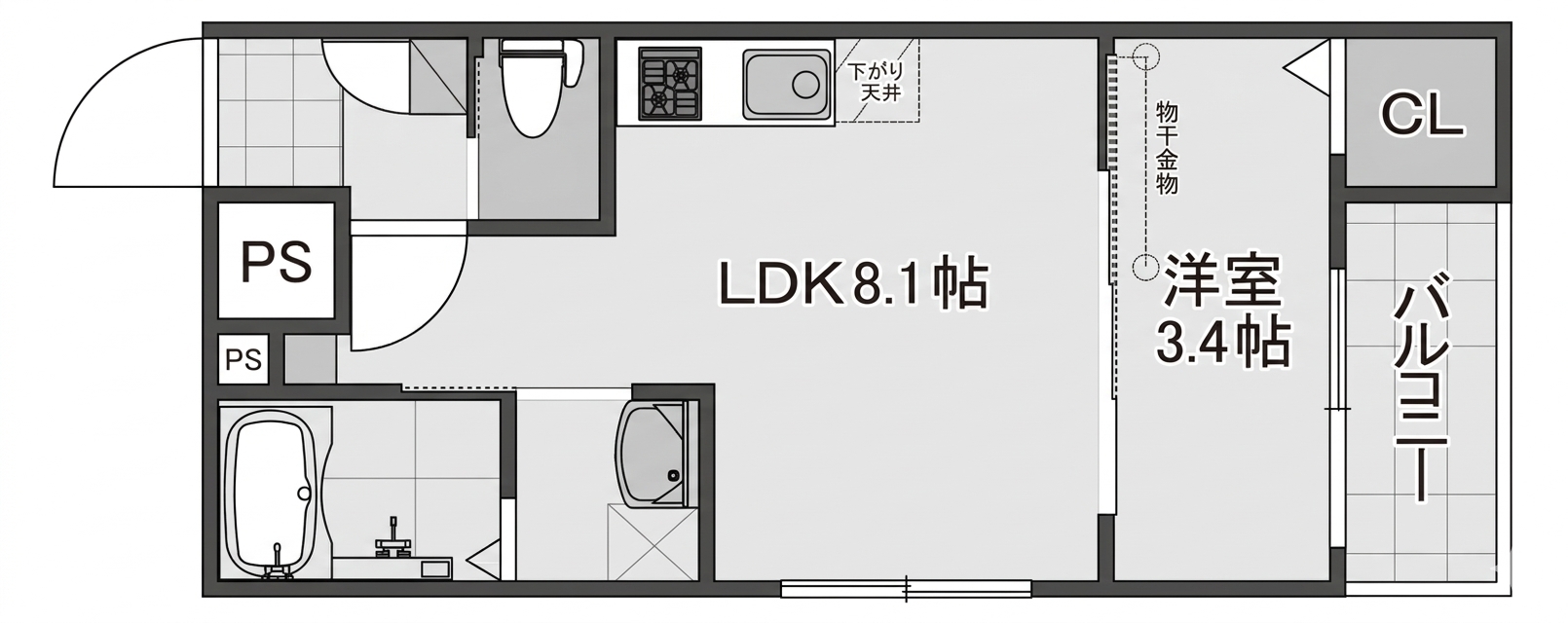 MOVE宇品御幸NEOの間取り写真