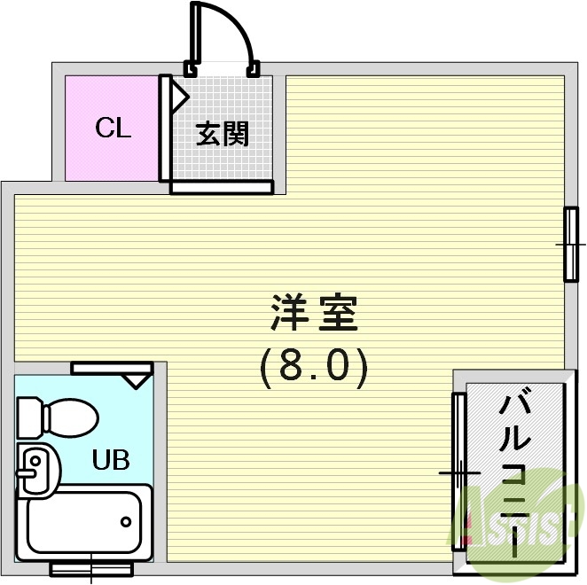 ノースハイムの間取り写真