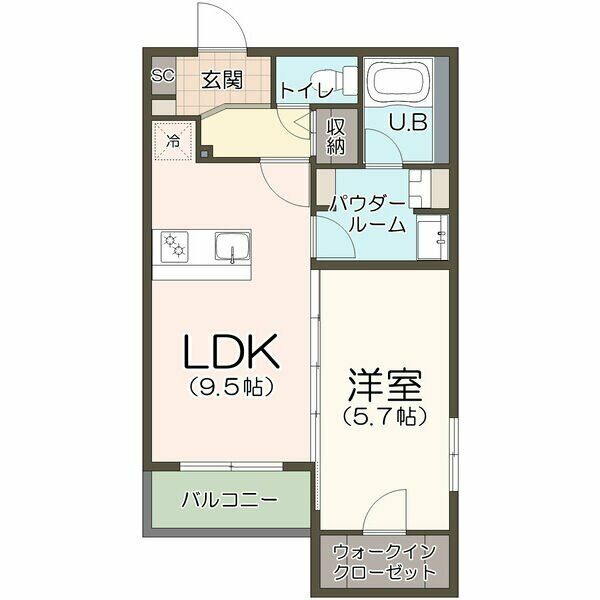 地下鉄桜通線 高岳駅 徒歩7分 5階建 築5年の間取り写真
