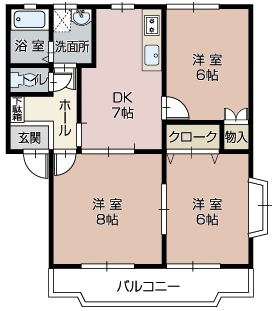 フィールズたかやまAの間取り