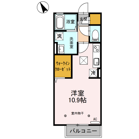 本庄市早稲田の杜のアパートの間取り