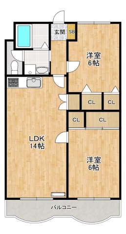 シャトー甚の間取り