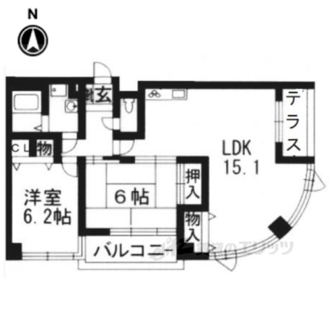 リヴェール上賀茂の間取り