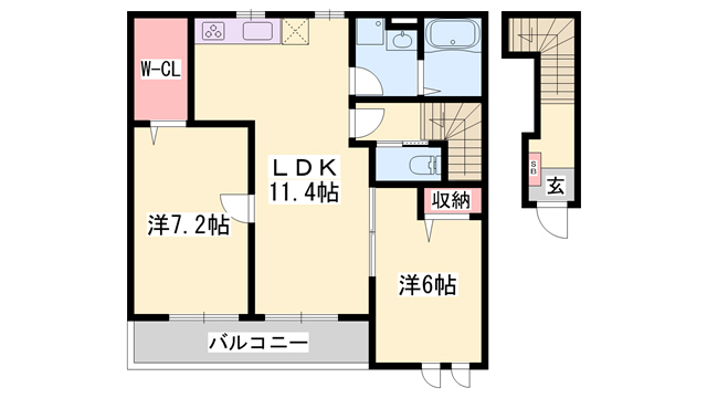 プチネージュの間取り