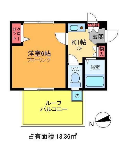 足立区綾瀬のマンションの間取り