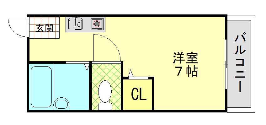 シャンテー中宮Iの間取り