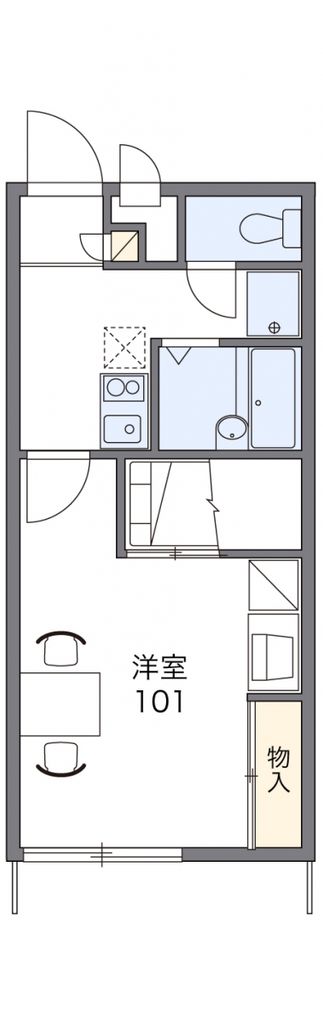 加須市土手のアパートの間取り