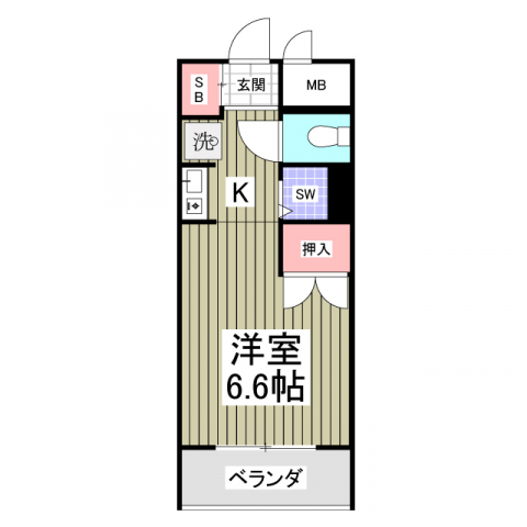 リブレス武蔵新城の間取り