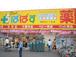 ドラックストア　ぱぱす　西新井5丁目店（ドラッグストア）まで971m