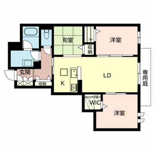 姫路市勝原区熊見のアパートの間取り