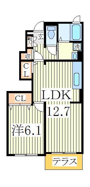 ベル　フルールの間取り