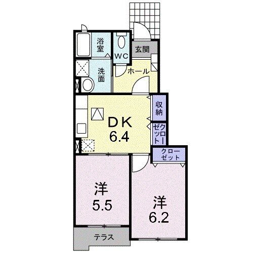 セレーノ　Ｂ棟の間取り