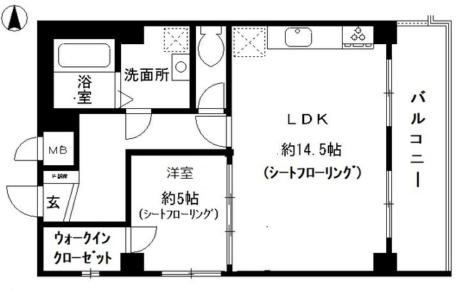 鶴舞北ビルの間取り