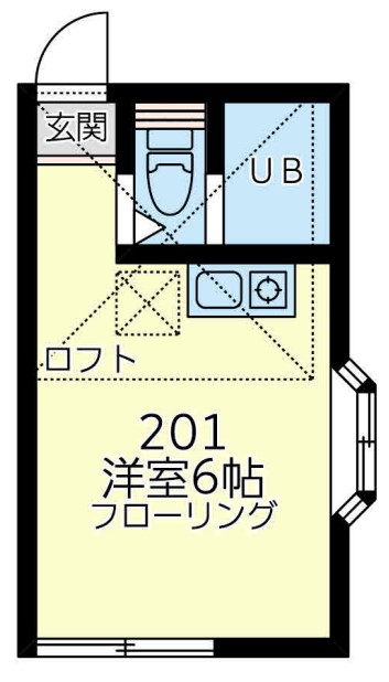 横浜市保土ケ谷区西谷町のアパートの間取り