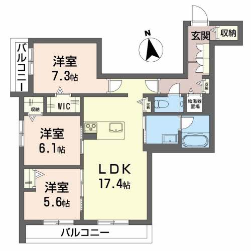 アンフィール泉が丘の間取り