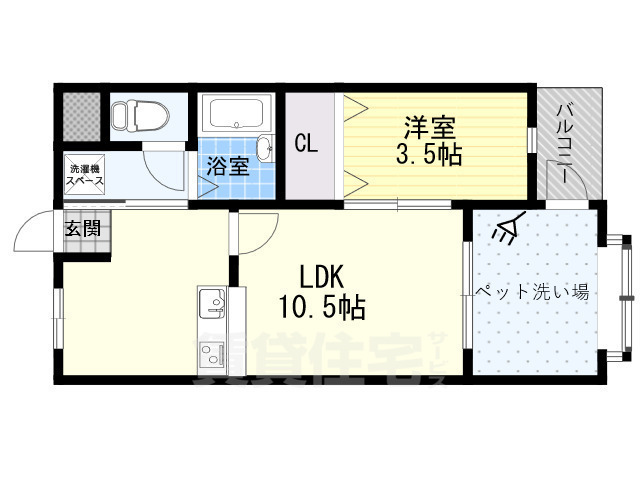 Flora S.E 12thの間取り