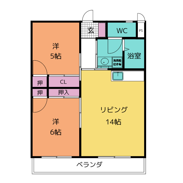 ビラ高千穂の間取り