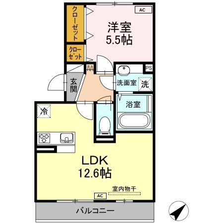 アヴェニール　ブリアン　イリチの間取り