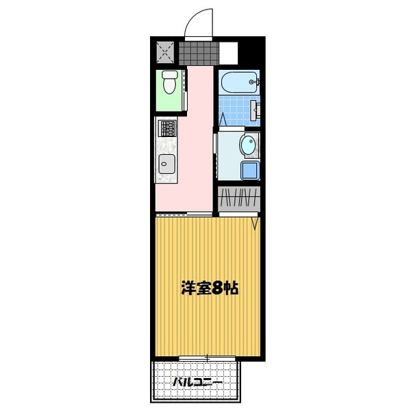 【エヴァーグリーン思案橋の間取り】