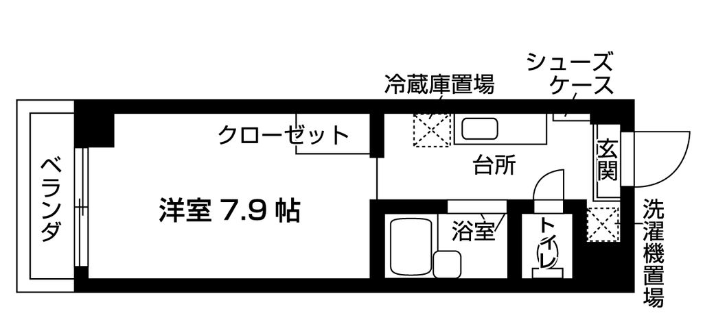 バウスクロス千葉の間取り