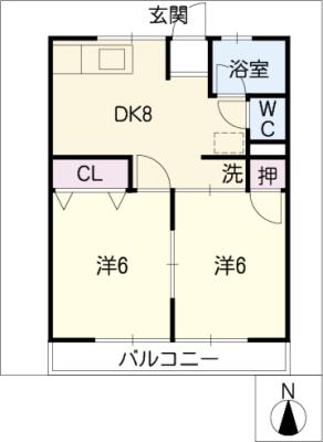 シティハイム前畑の間取り