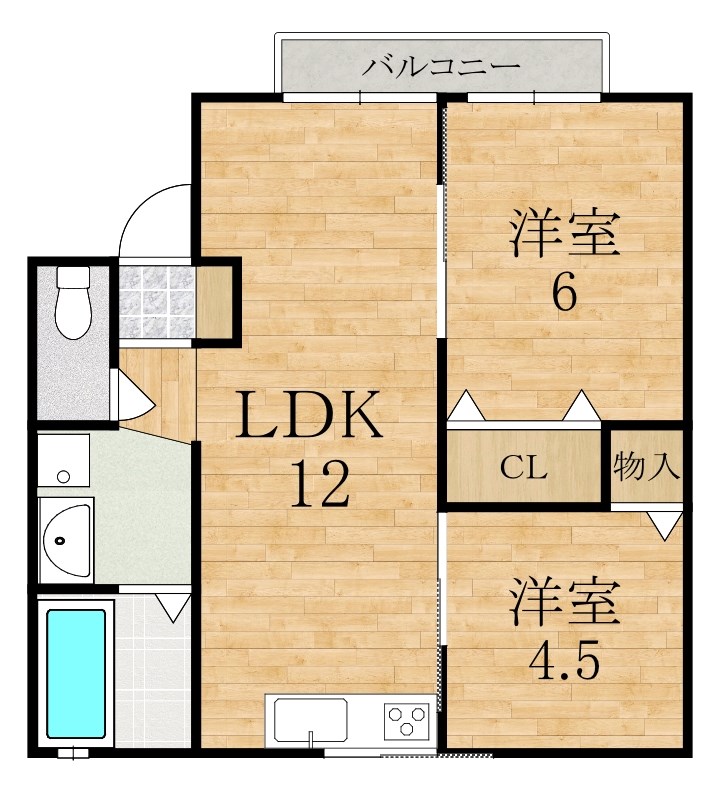 アネーバ大和B棟の間取り