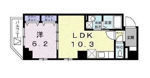 台東区竜泉のマンションの間取り