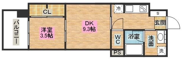 RJRプレシア浦上駅南の間取り