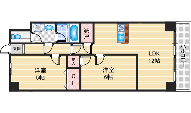 ＭＳヒルズ千里丘サウスの間取り