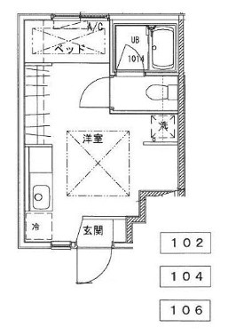 BELL CUBE尾長東の間取り