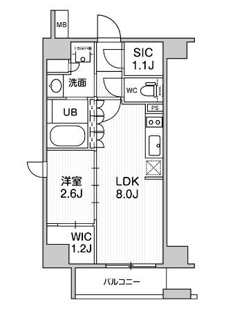 シーズンフラッツ新高円寺の間取り