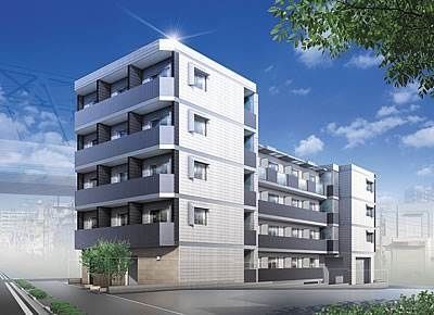 【横浜市青葉区荏田町のマンションの建物外観】