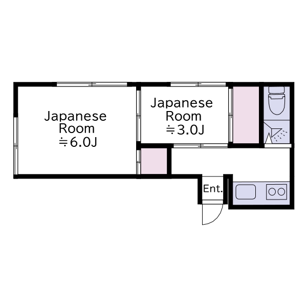 大田区多摩川のマンションの間取り