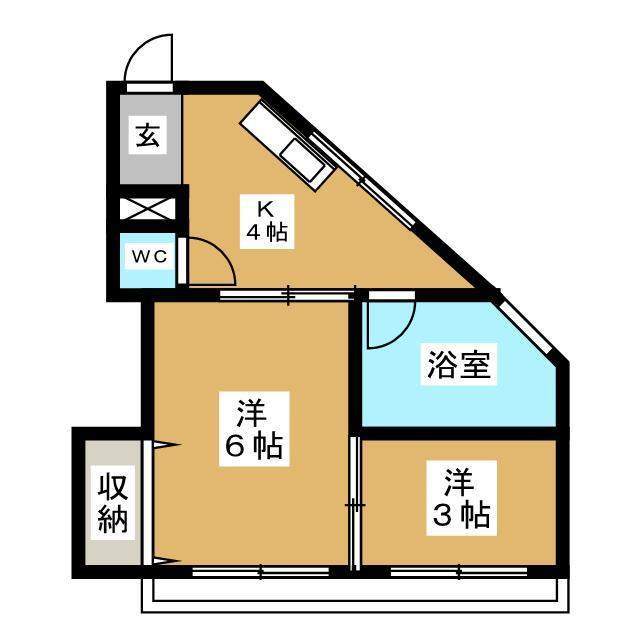 大田区矢口のマンションの間取り