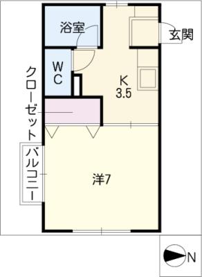 ハイムサンパティークの間取り