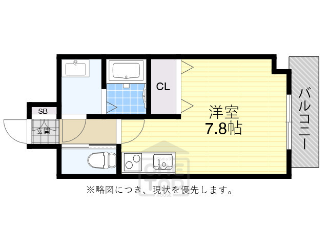 吹田市西の庄町のマンションの間取り