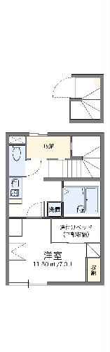 レオパレスアルコバレーノの間取り