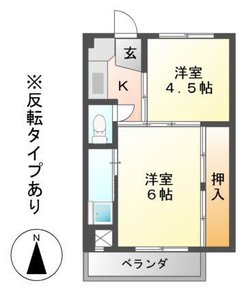 ビレッジハウス松森の間取り