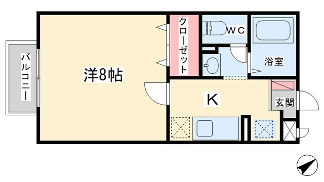 セジュール環水　Ｌｇの間取り