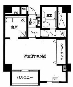 さいたま市中央区上落合のマンションの間取り