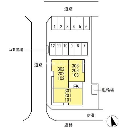 【カサブランカの駐車場】