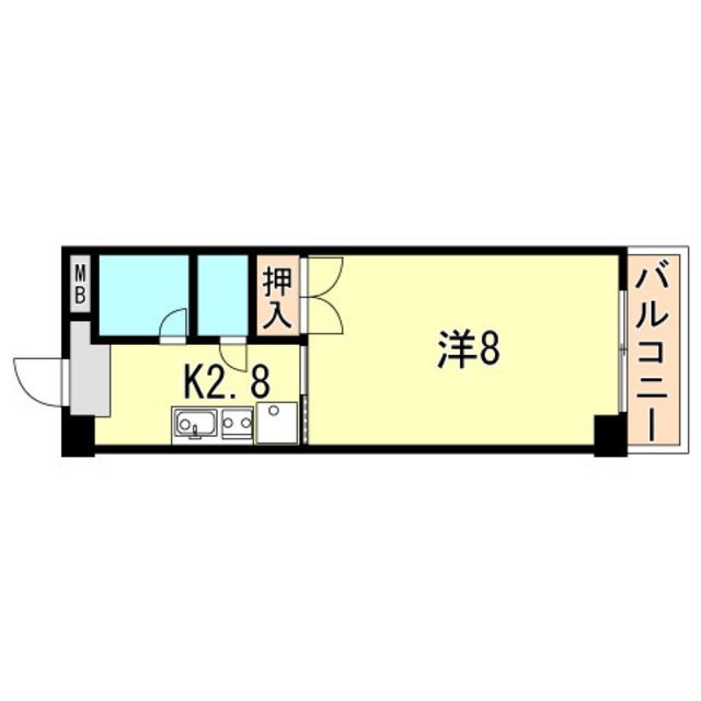 神戸市須磨区妙法寺のマンションの間取り