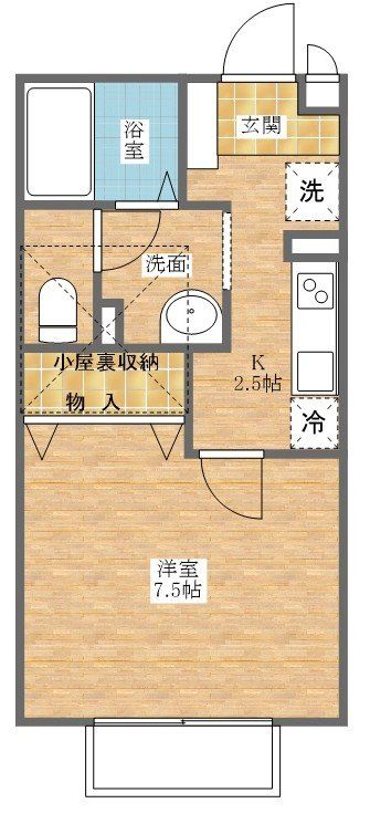 ビューコーポＨＡＲＵIIIの間取り